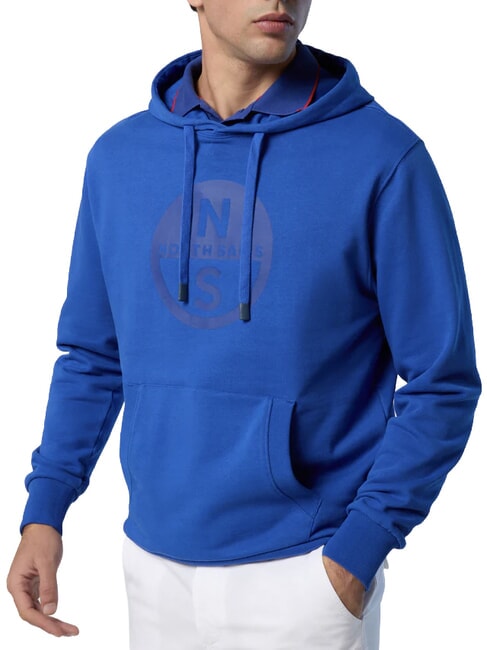 BASIC Logo print hoodie beach blue - Sweatshirts