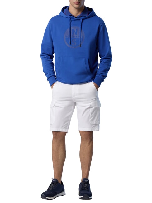 BASIC Logo print hoodie beach blue - Sweatshirts