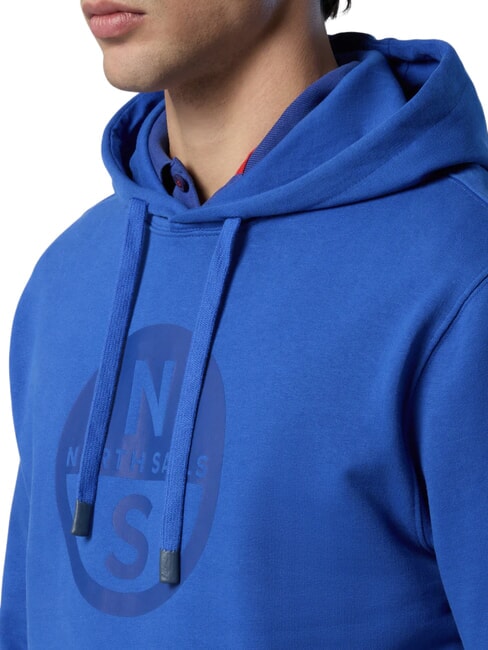 BASIC Logo print hoodie beach blue - Sweatshirts