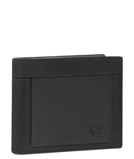 PIQUADRO ORION Wallet, banknote holder, mixed leather Black - Men&rsquo;s Wallets - 3