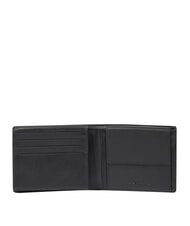 PIQUADRO ORION Wallet, banknote holder, mixed leather Black - Men&rsquo;s Wallets - 4