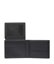 PIQUADRO ORION Wallet, banknote holder, mixed leather Black - Men&rsquo;s Wallets - 5