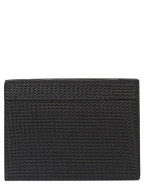 ORION Wallet in recycled leather and fabric Black - Men&rsquo;s Wallets