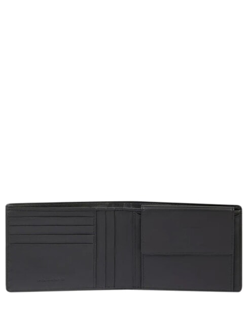 ORION Wallet in recycled leather and fabric Black - Men&rsquo;s Wallets