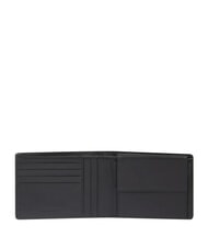 PIQUADRO ORION Wallet in recycled leather and fabric Black - Men&rsquo;s Wallets - 4