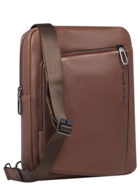 CRONUS Leather iPad bag BROWN - Over-the-shoulder Bags for Men