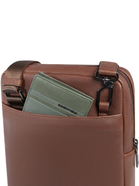 CRONUS Leather iPad bag BROWN - Over-the-shoulder Bags for Men