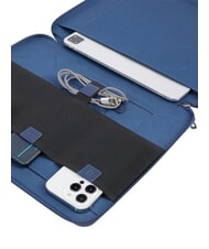 PIQUADRO WALLABY Leather and fabric clipboard Black - Tablet holder& Organizer - 3