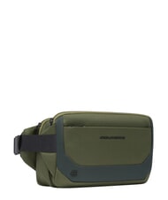 PIQUADRO NAE Expandable waist pack GREEN - Hip pouches - 3