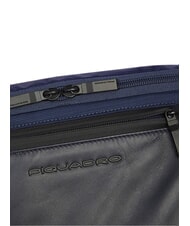 PIQUADRO ORION Leather and fabric bum bag blue - Hip pouches - 4