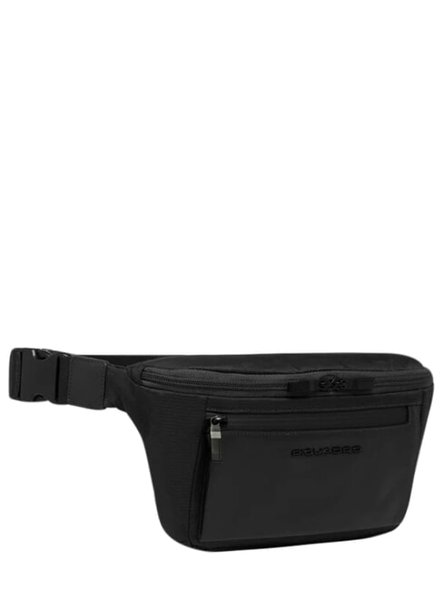 ORION Leather and fabric bum bag Black - Hip pouches