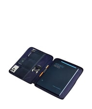 PIQUADRO ORION Leather and fabric clipboard blue - Tablet holder& Organizer - 4