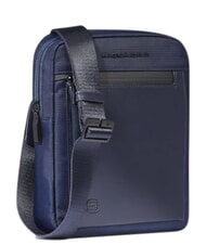PIQUADRO ORION Bag, iPad&reg; mini holder, mixed leather blue - Over-the-shoulder Bags for Men - 3