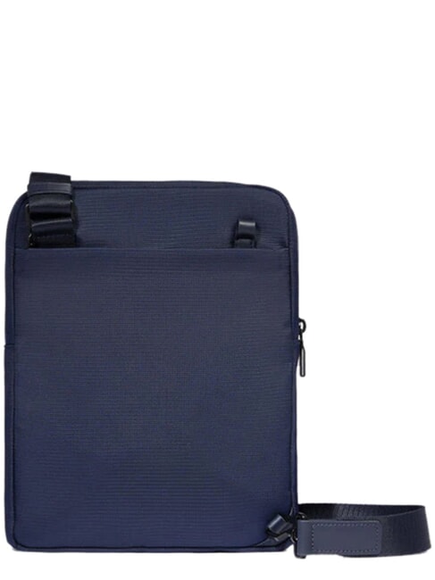 ORION Shoulder bag, iPad holder, mixed leather blue - Over-the-shoulder Bags for Men