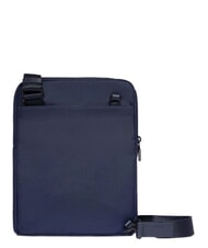 PIQUADRO ORION Shoulder bag, iPad holder, mixed leather blue - Over-the-shoulder Bags for Men - 2