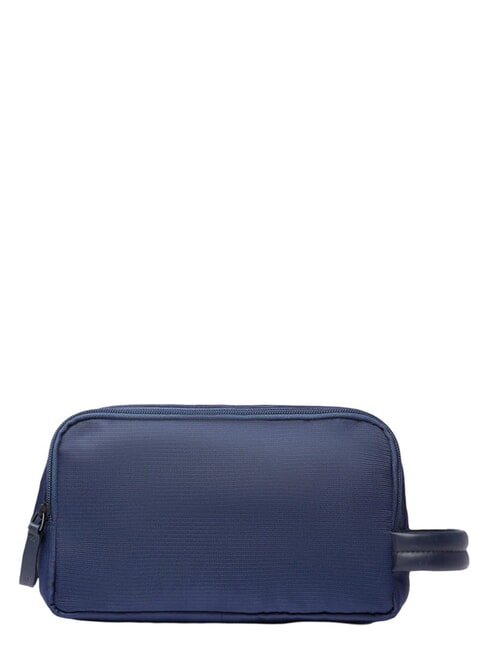 ORION Fabric and leather beauty case blue - Beauty Case