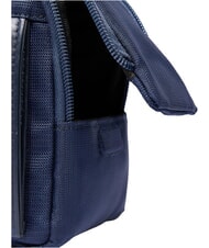 PIQUADRO ORION Fabric and leather beauty case blue - Beauty Case - 3