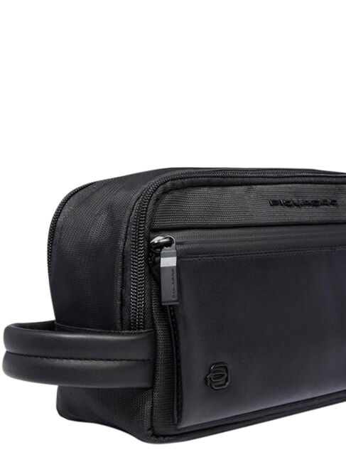 ORION Fabric and leather beauty case Black - Beauty Case