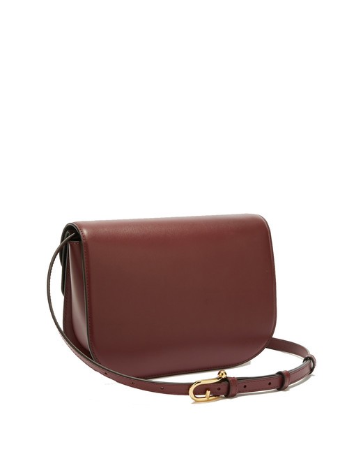 CAMPIONARIO - SFERA Shoulder bag, in leather Red currant - Women&rsquo;s Bags