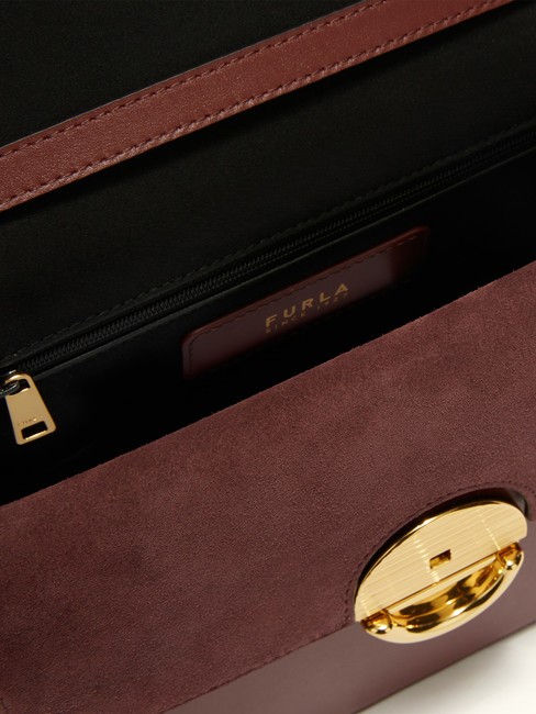 CAMPIONARIO - SFERA Shoulder bag, in leather Red currant - Women&rsquo;s Bags