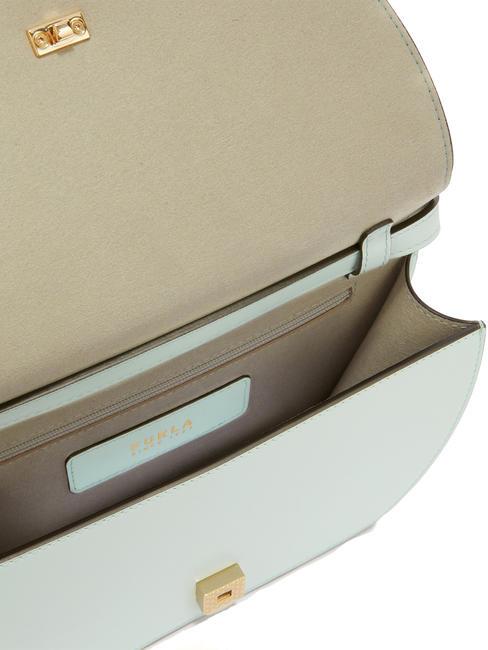 CAMPIONARIO - SFERA  Micro shoulder bag, in leather lagoon - Women&rsquo;s Bags