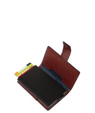 PIQUADRO S141 Automatic card holder in metal and leather LEATHER - Men&rsquo;s Wallets - 3