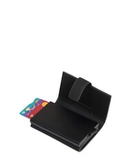 PIQUADRO CORNER SPECIALE GOMMATO Waterproof automatic card holder Black - Men&rsquo;s Wallets - 3