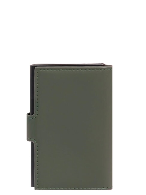 CORNER SPECIALE GOMMATO Waterproof automatic card holder GREEN - Men&rsquo;s Wallets