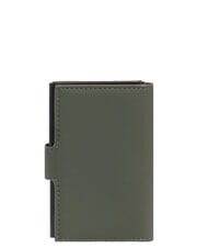 PIQUADRO CORNER SPECIALE GOMMATO Waterproof automatic card holder GREEN - Men&rsquo;s Wallets - 2