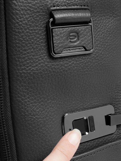 MODUS RESTYLING Backpack with fingerprint closure Black - Laptop backpacks