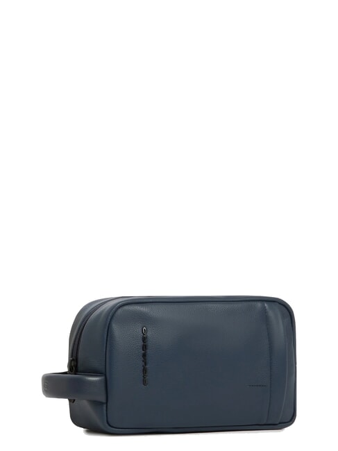 W137 Leather beauty case blue - Beauty Case
