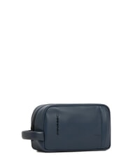 PIQUADRO W137 Leather beauty case blue - Beauty Case - 2