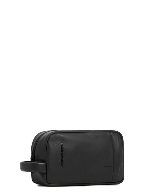 W137 Leather beauty case Black - Beauty Case