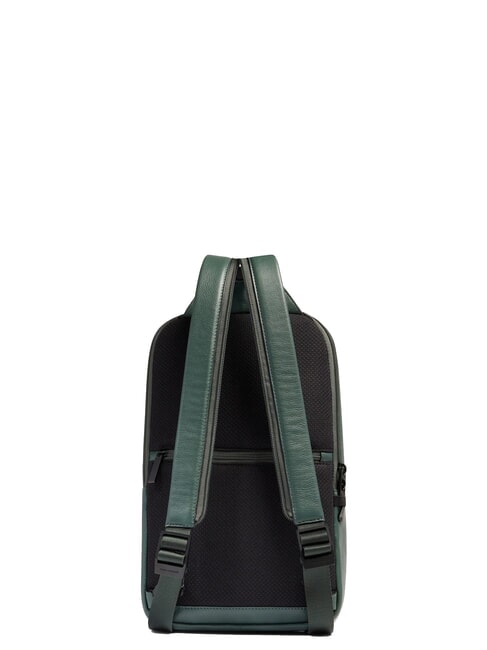 W137 One-shoulder leather backpack GREEN - Laptop backpacks