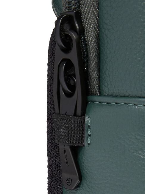 W137 One-shoulder leather backpack GREEN - Laptop backpacks