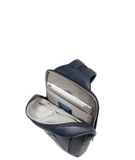 PIQUADRO W137 One-shoulder leather backpack blue - Laptop backpacks - 5