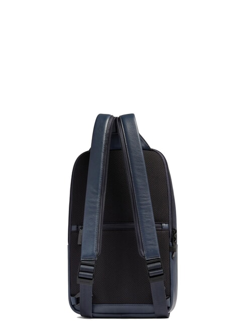 W137 One-shoulder leather backpack blue - Laptop backpacks