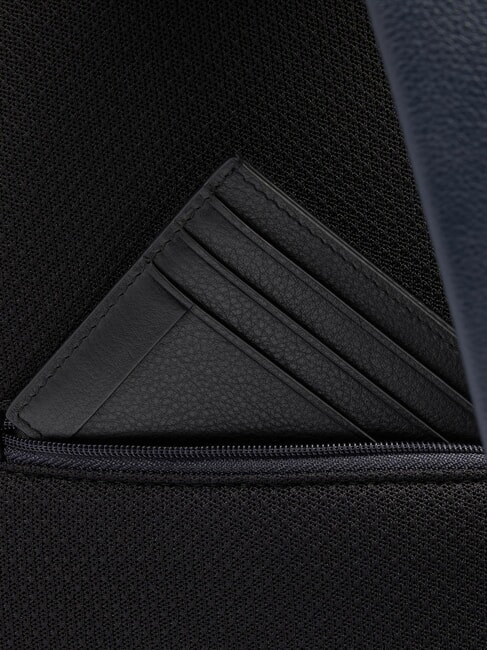 W137 One-shoulder leather backpack blue - Laptop backpacks