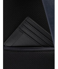 PIQUADRO W137 One-shoulder leather backpack blue - Laptop backpacks - 6