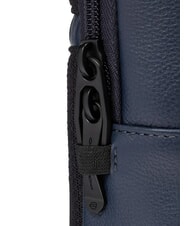 PIQUADRO W137 One-shoulder leather backpack blue - Laptop backpacks - 7