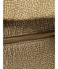 BORBONESE MEDIUM ECO LINE Medium backpack in fabric olive - Women&rsquo;s Bags - 3