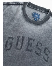 GUESS MARINE LOGO Short-sleeved T-shirt with faded effect smartblue - T-shirt - 2