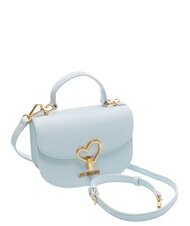 LOVE MOSCHINO HEART TURNLOCK Mini handbag with shoulder strap light blue - Women&rsquo;s Bags - 2