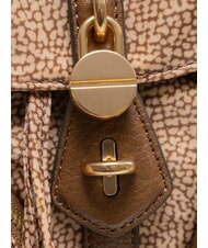 BORBONESE POCHE Backpack with pockets Beiger sea - Women&rsquo;s Bags - 4