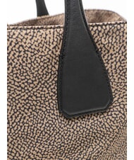 BORBONESE VIS-A-VIS Shopping Bag OP / NATURAL / BLACK - Women&rsquo;s Bags - 3