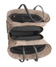 BORBONESE VIS-A-VIS Shopping Bag OP / NATURAL / BLACK - Women&rsquo;s Bags - 5