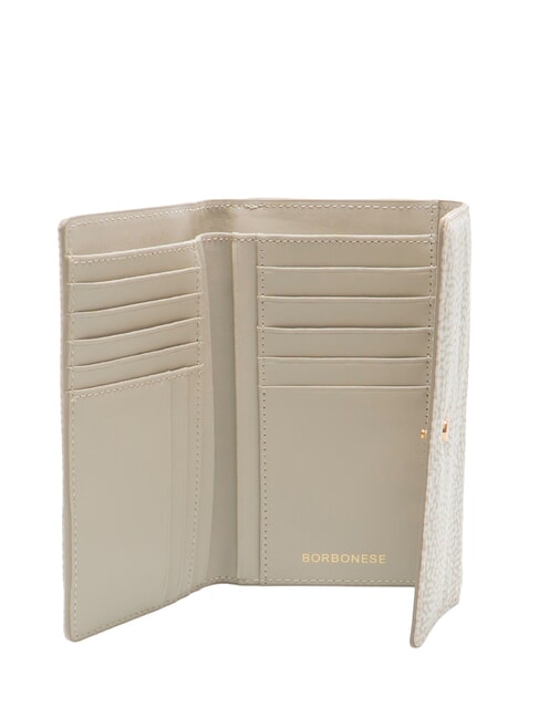 CLASSICA MEDIUM Woman Wallet white cotton - Women&rsquo;s Wallets