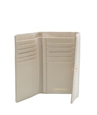 BORBONESE CLASSICA MEDIUM Woman Wallet white cotton - Women&rsquo;s Wallets - 2