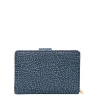 BORBONESE CLASSICA Medium wallet with coin pocket blue lapis - Women&rsquo;s Bags - 3