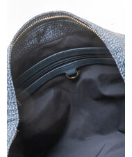 BORBONESE PLIE Medium hobo bag blue lapis - Women&rsquo;s Bags - 5